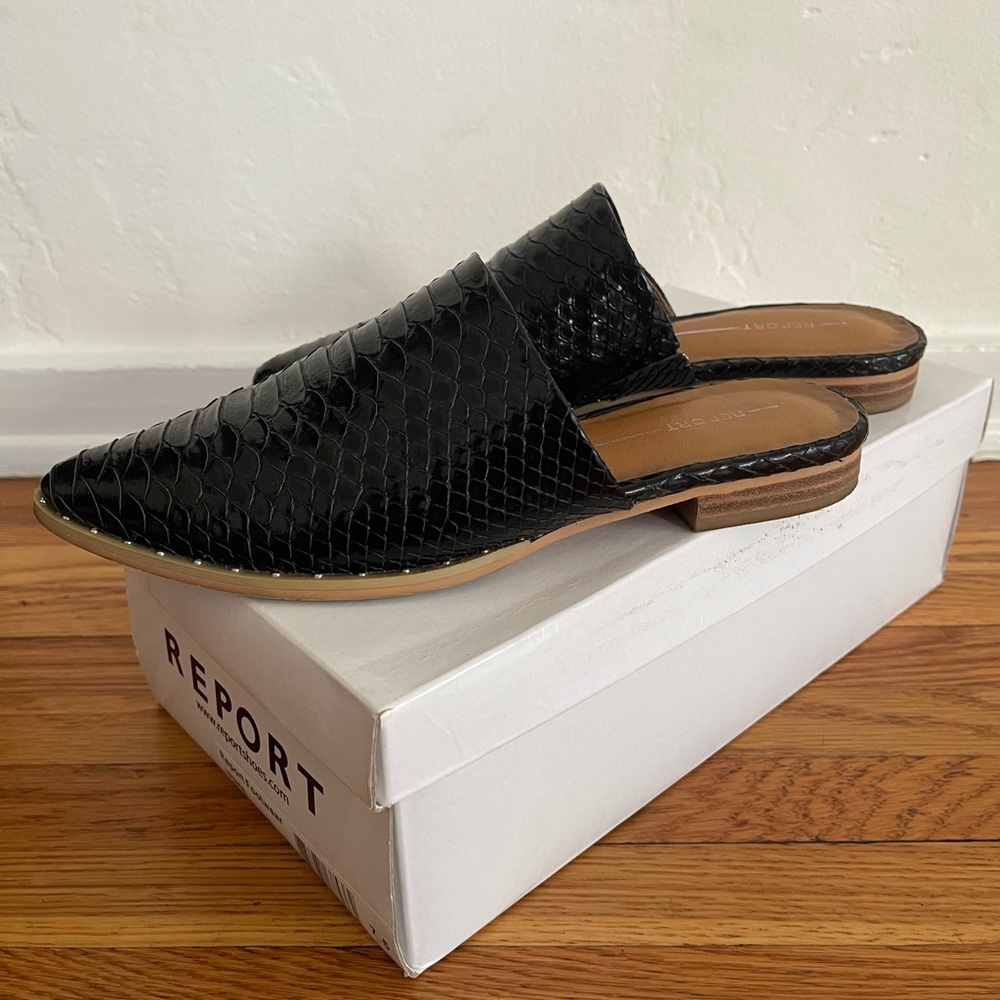 REPORT - WOMEN’S IRINA MULE - BLACK CROC - Picture 6 of 11